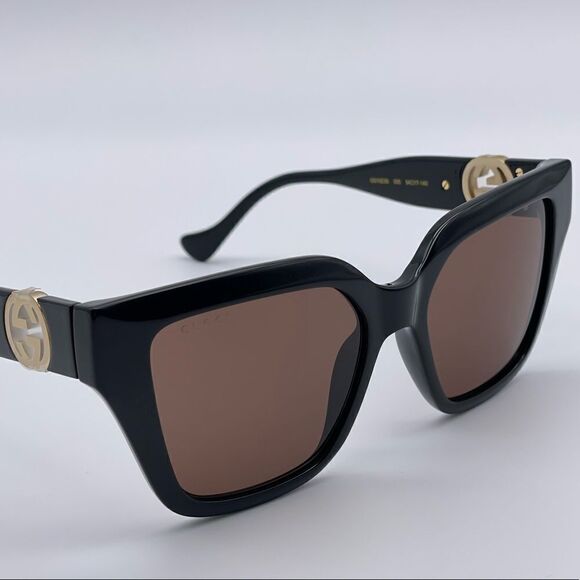 GUCCI Sunglasses GG1023S 005 With Chain Black/Brown Women NEW main image 13